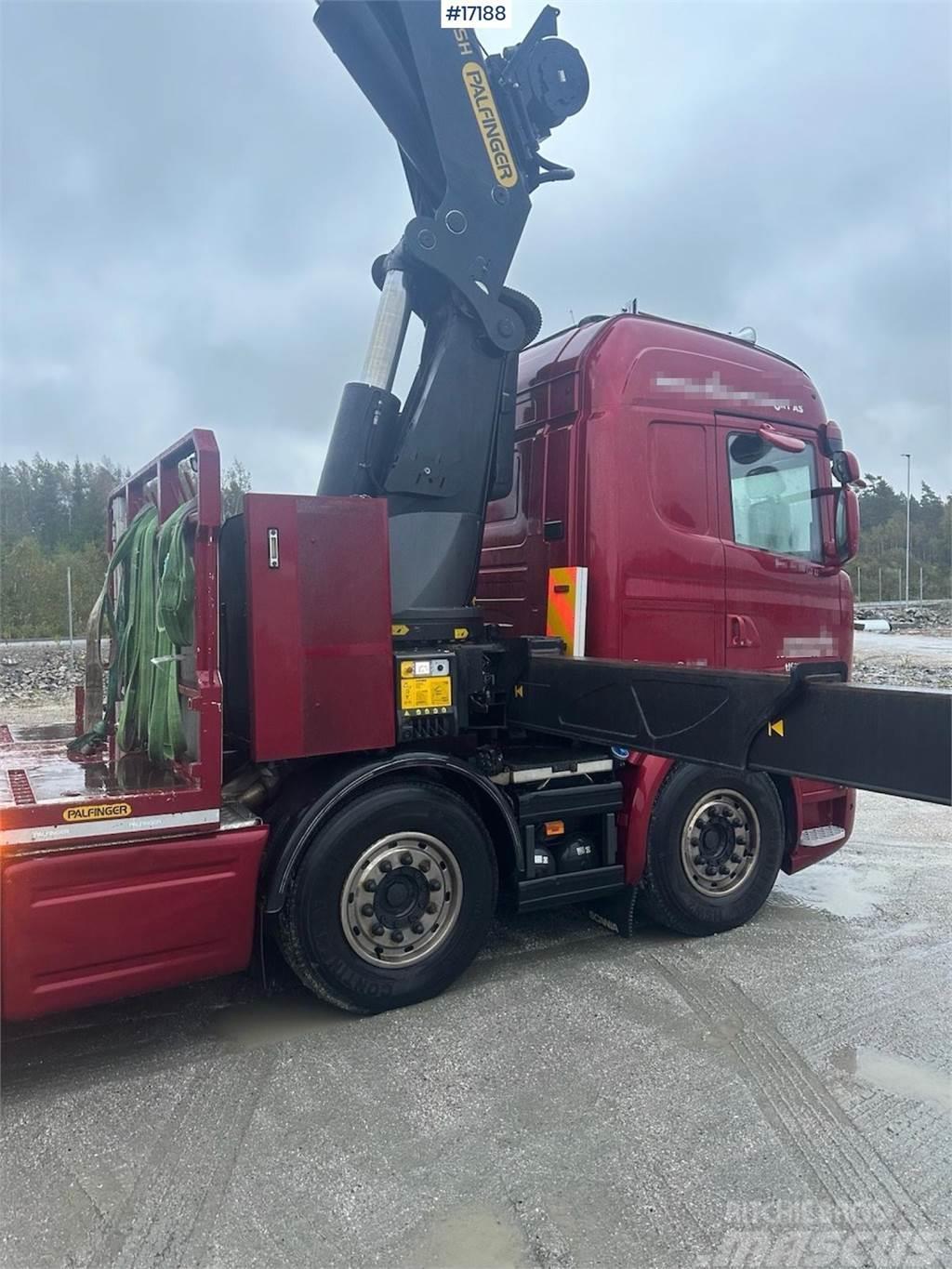 Scania R580 crane truck w/ 78 t/m Palfinger crane. Jib, w Autojeřáby, hydraulické ruky