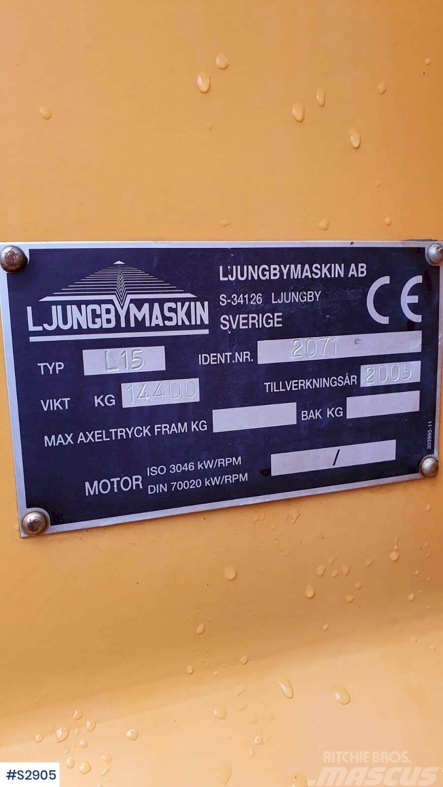 Ljungby L15 WHEEL LOADER WITHOUT BUCKET Kolové nakladače