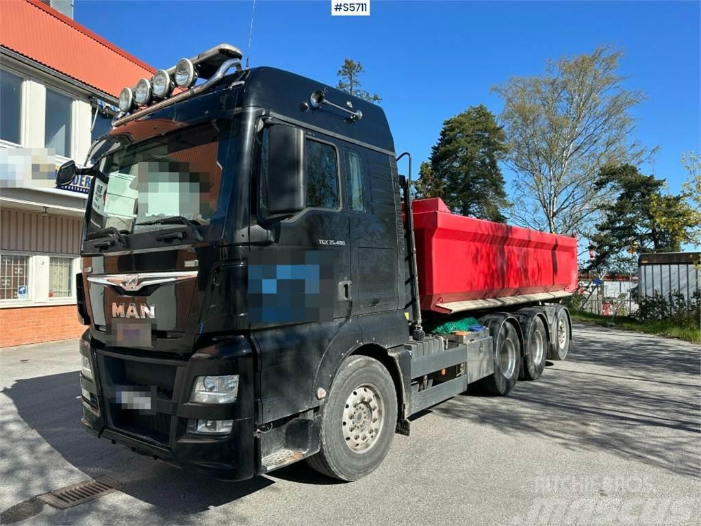 MAN TGX 35.480 8x4 Tridem Hook Truck, See video Hákový nosič kontejnerů