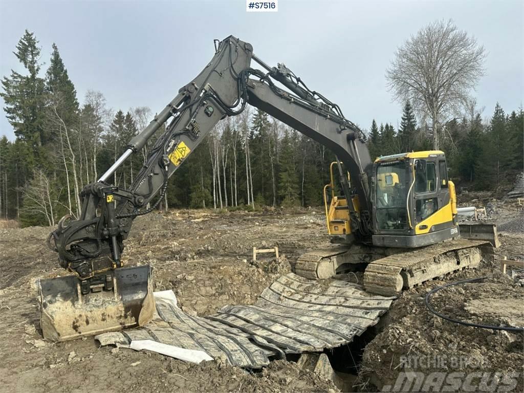 Volvo ECR145DL Crawler excavator with rotor and buckets Pásová rýpadla
