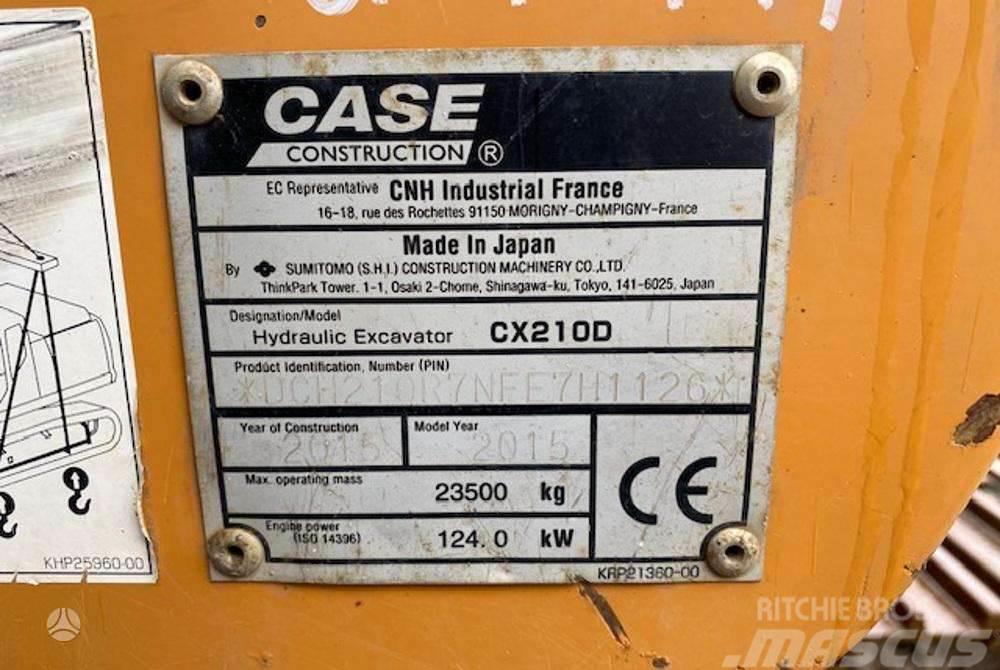 CASE CX210 D garantija 300val Pásová rýpadla
