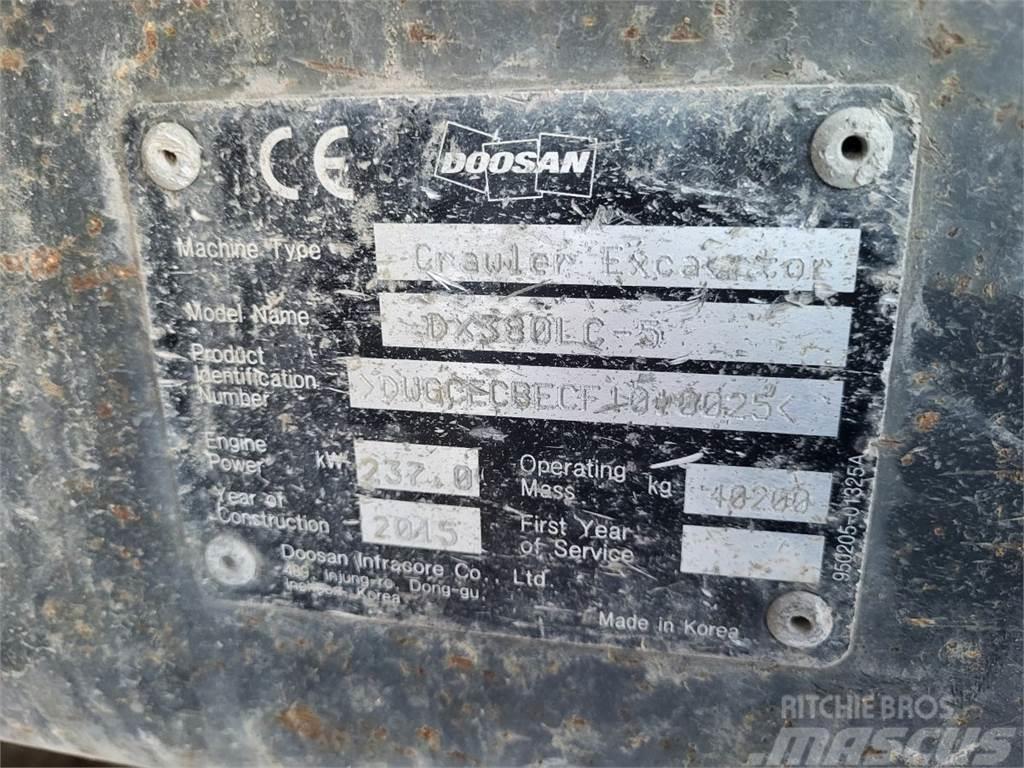 Doosan DX380LC-5 Pásová rýpadla
