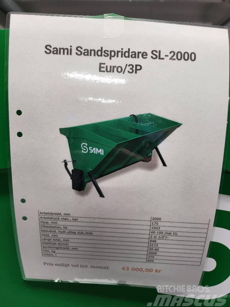 Sami Sandspridare SL 2000 euro / 3p  sms trima DEMO Sypače písku a soli