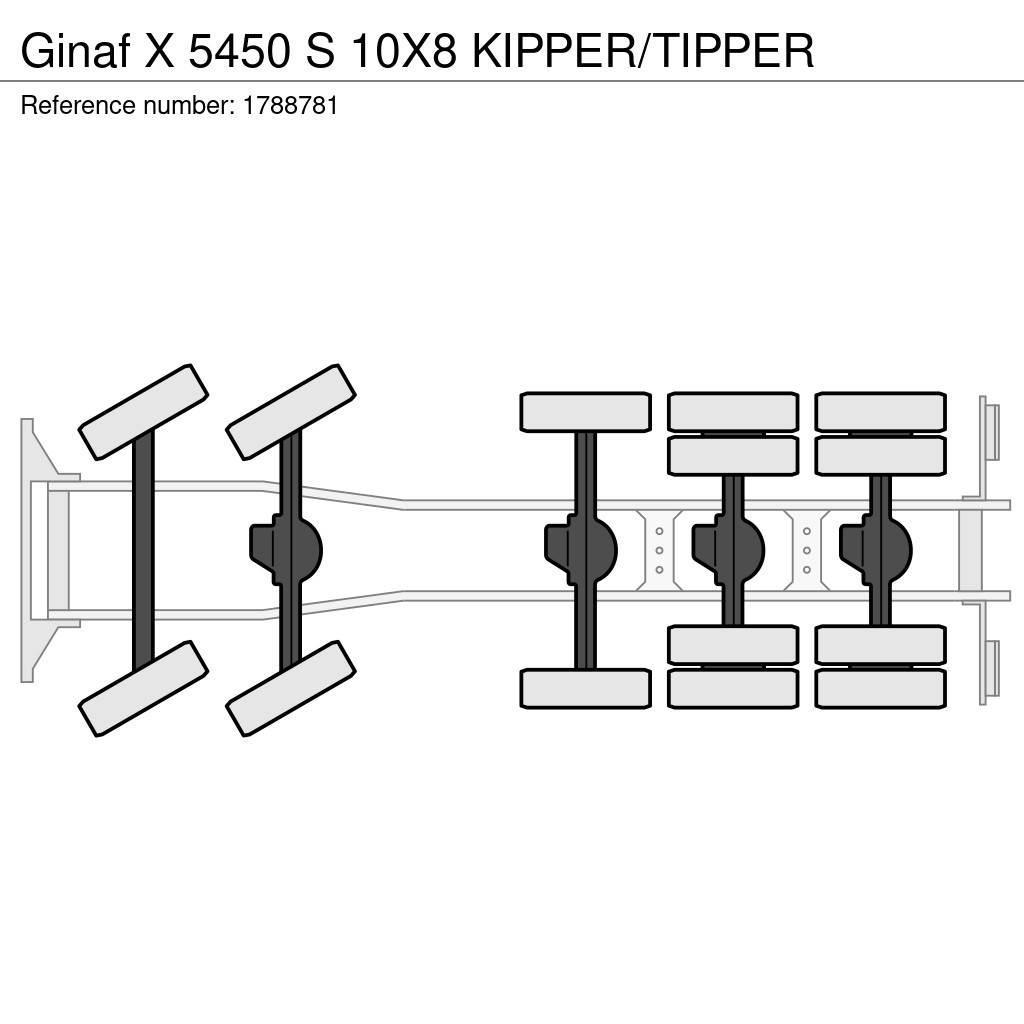 Ginaf X 5450 S 10X8 KIPPER/TIPPER Sklápěče
