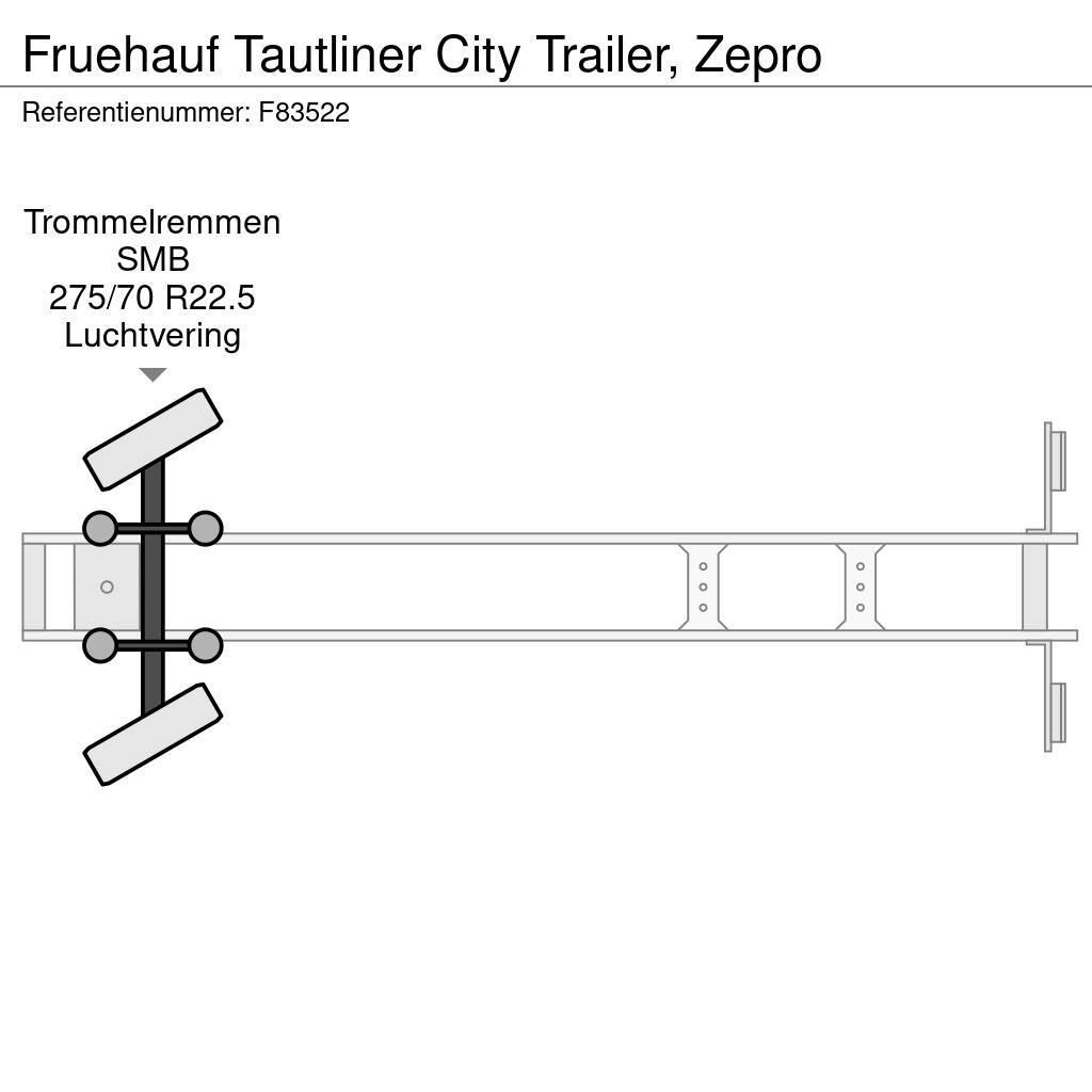 Fruehauf Tautliner City Trailer, Zepro Plachtové návěsy