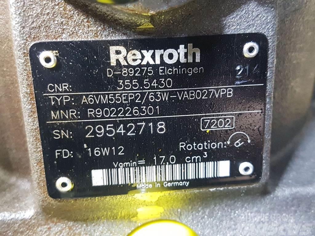 Rexroth A6VM55EP2/63W-R902226301-Drive motor/Fahrmotor Hydraulika