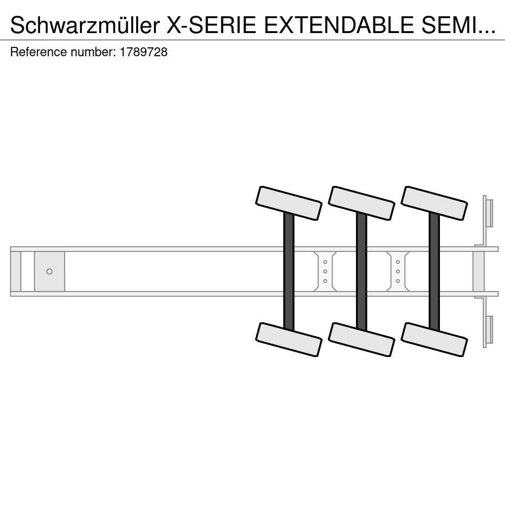 Schwarzmüller X-SERIE EXTENDABLE SEMI LOWLOADER/DIEPLADER/TIEFLA Podvalníkové návěsy