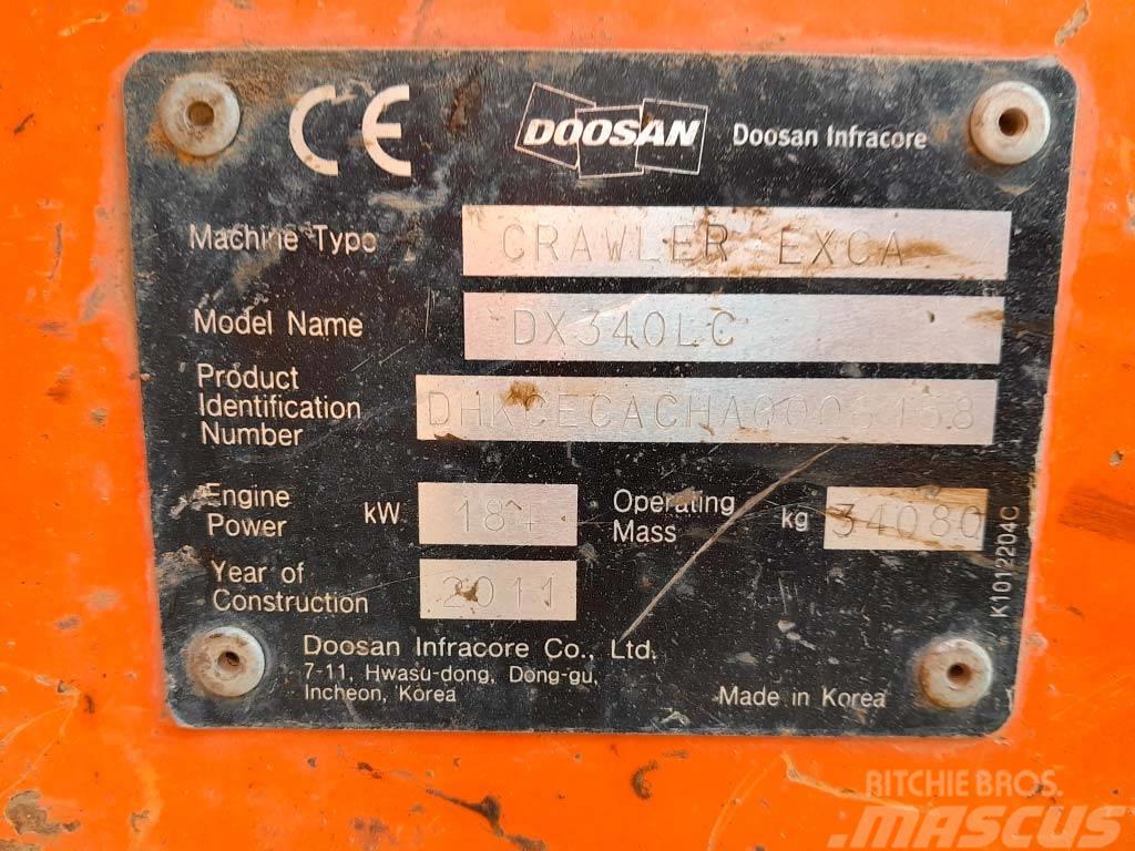 Doosan DX 340 LC Pásová rýpadla