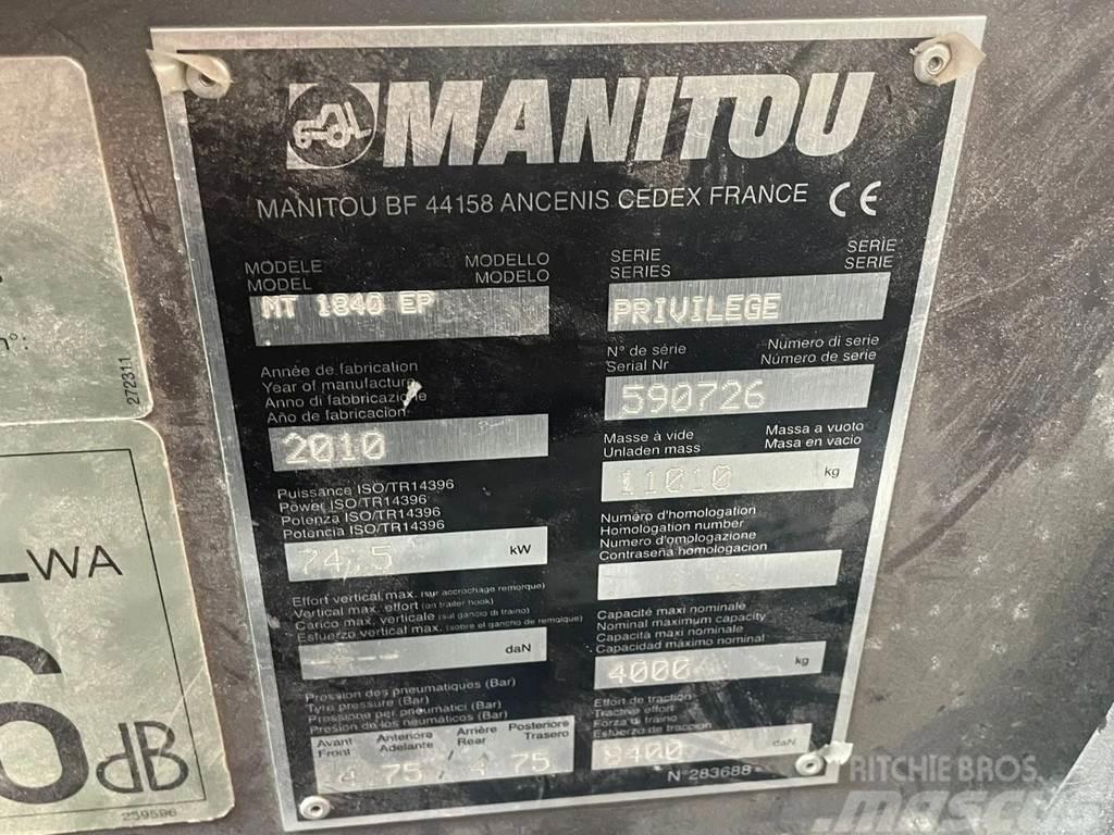 Manitou MT 1840 | 18 METER | 4 TON | HYDRAULICS IN BOOM BR Teleskopické manipulátory