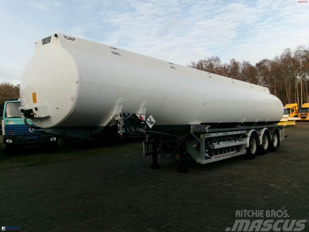 LAG Fuel tank alu 45.2 m3 / 6 comp + pump Cisternové návěsy