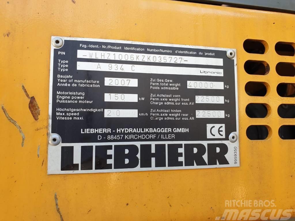Liebherr A934C Litronic Stroje pro manipulaci s odpadem