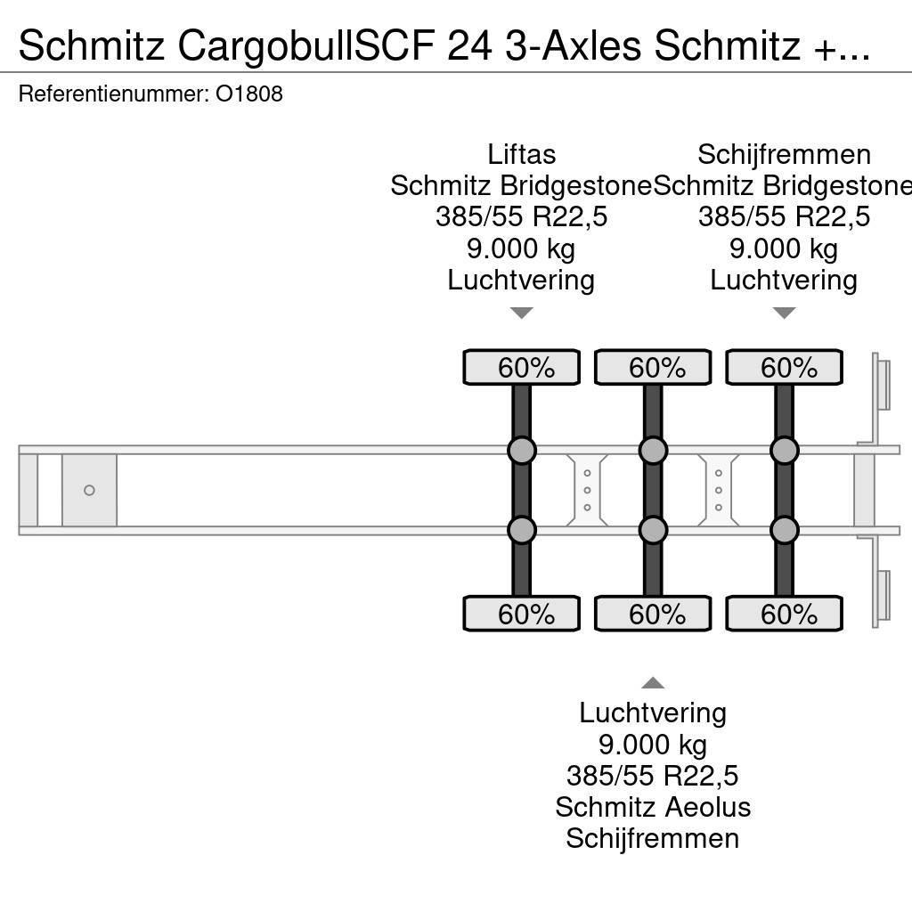 Schmitz Cargobull SCF 24 3-Axles Schmitz + GENSET - Lift-axle - Disc Kontejnerové návěsy