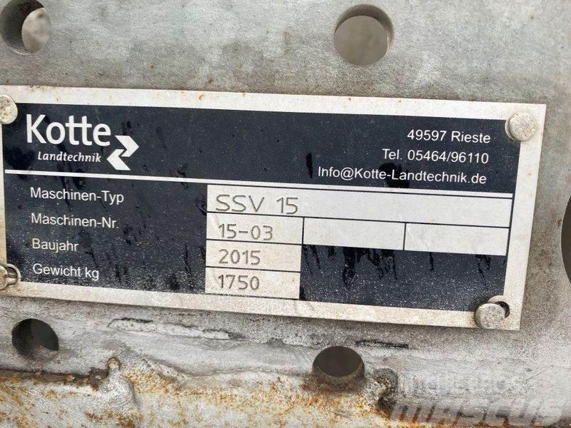 Kotte SSV 15 Schleppschuhverteiler Rozmetadla chlévské mrvy