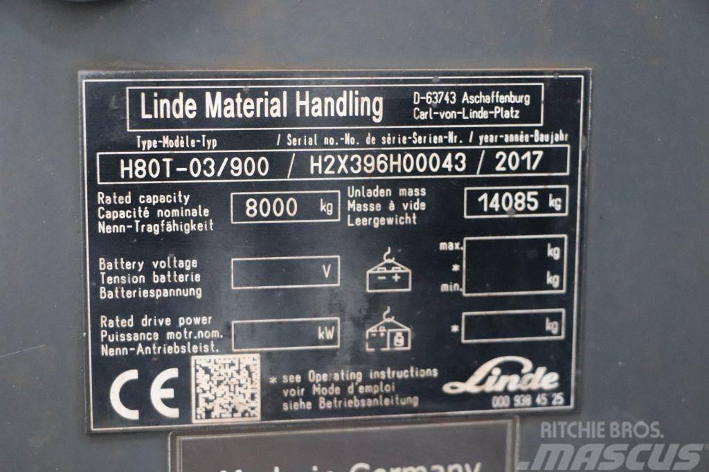Linde H80T-03/900 LPG vozíky