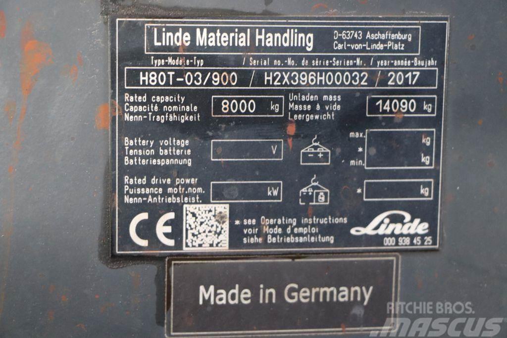 Linde H80T-03/900 LPG vozíky