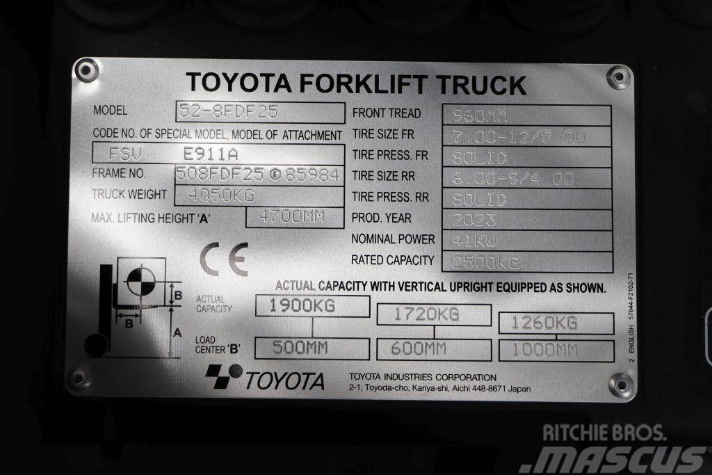 Toyota 52-8FDF25 Dieselové vozíky
