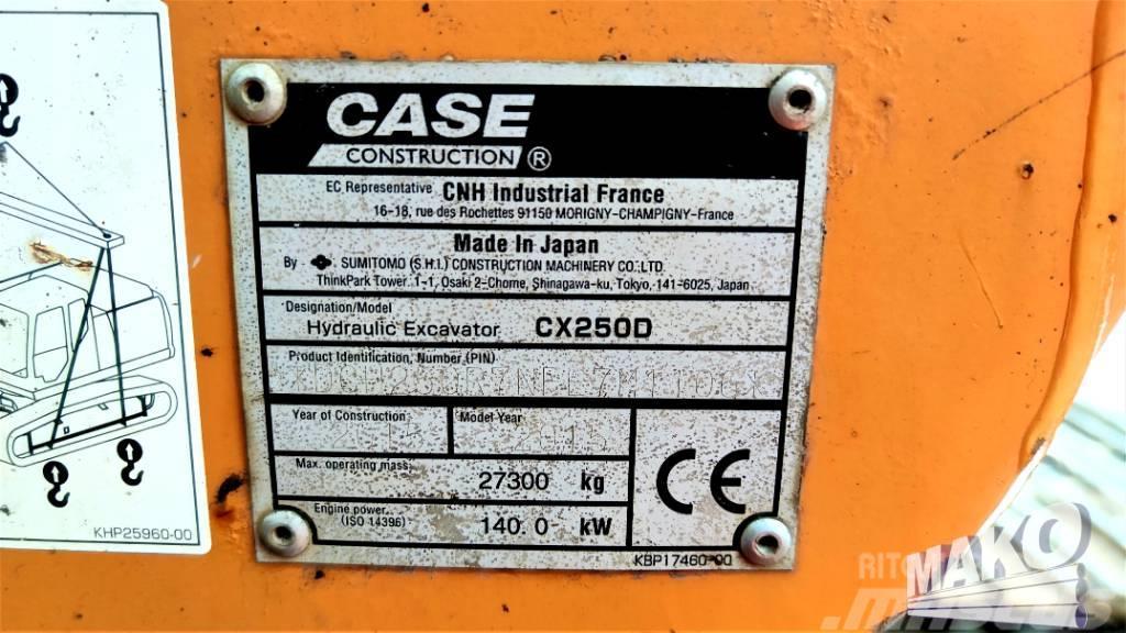 CASE CX 250 D Pásová rýpadla