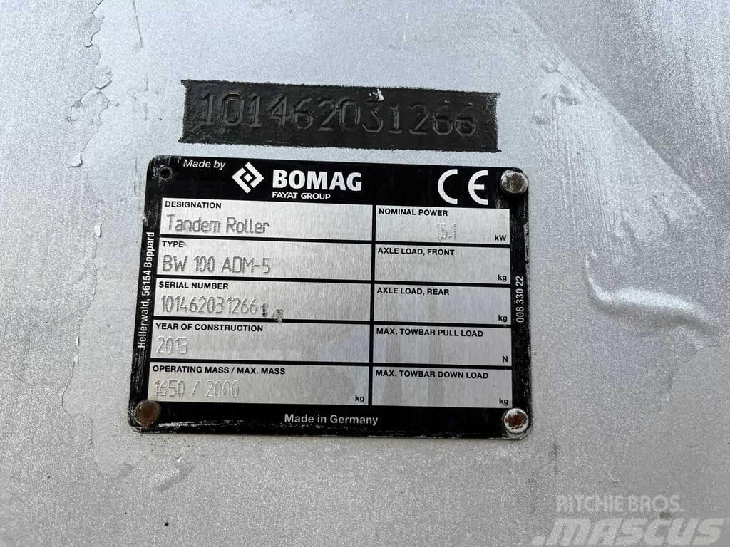 Bomag BW 100 ADM-5 Tandemové válce
