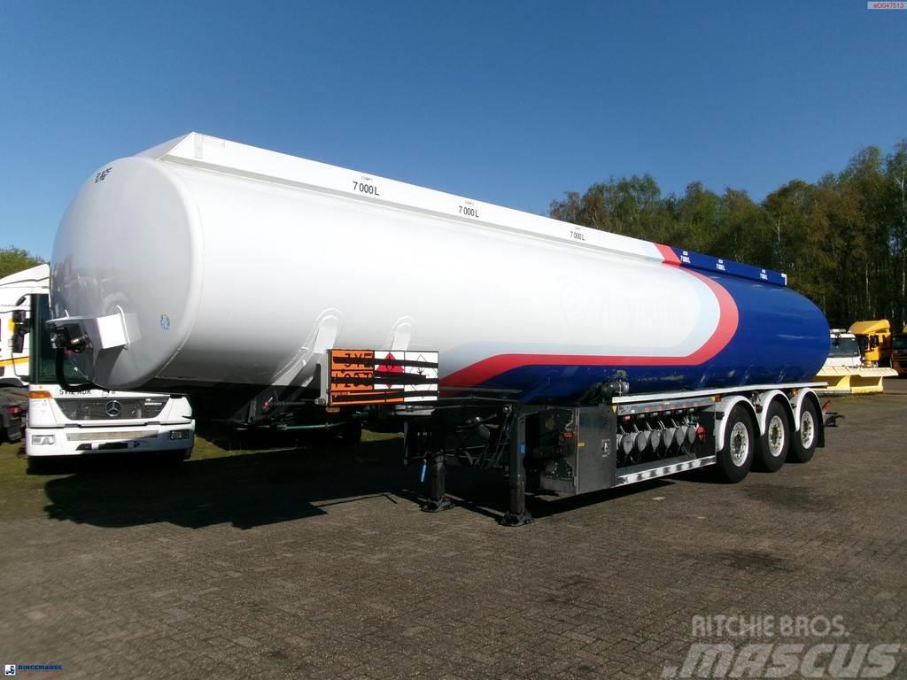 LAG Fuel tank alu 44.5 m3 / 6 comp + pump Cisternové návěsy