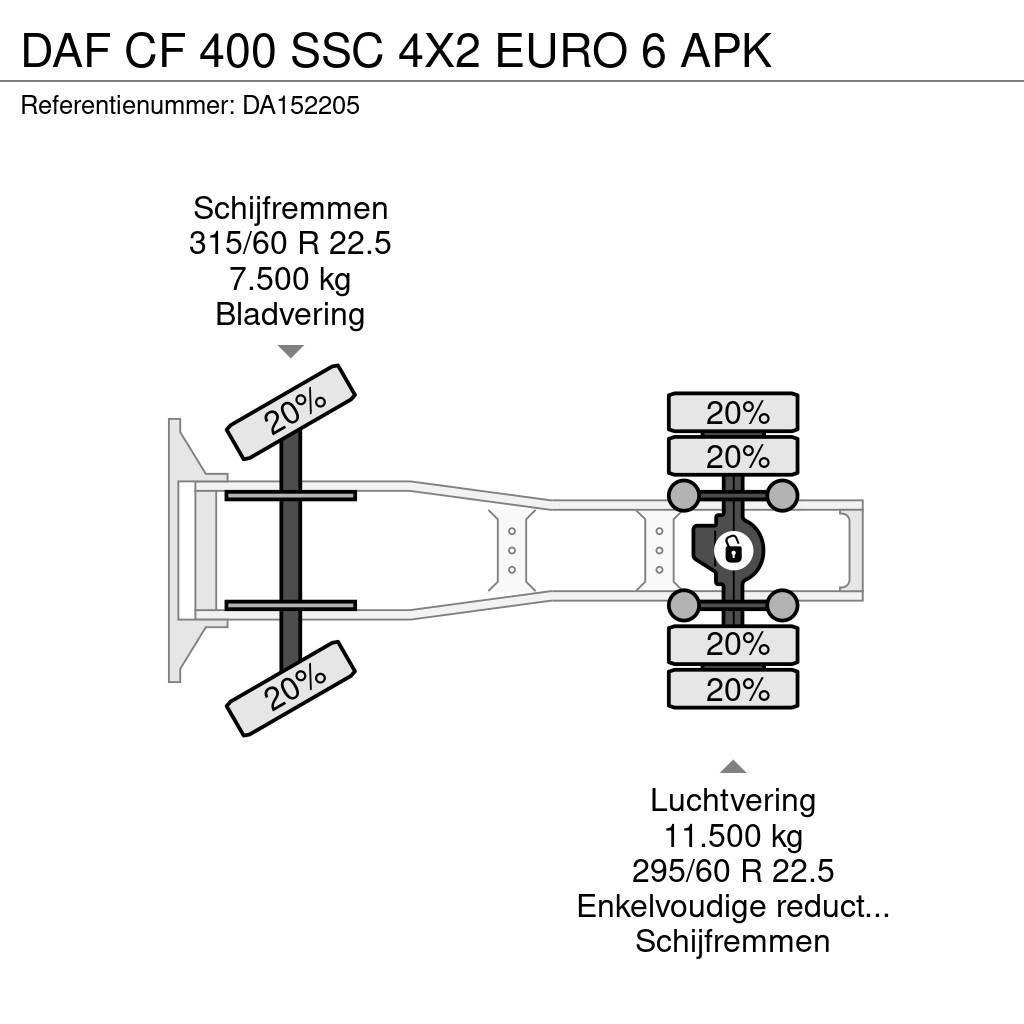 DAF CF 400 SSC 4X2 EURO 6 APK Tahače