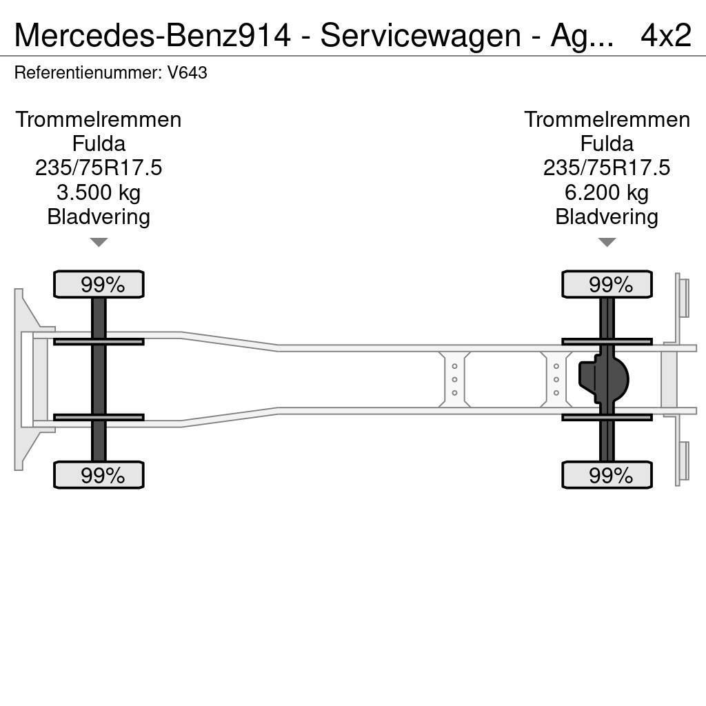 Mercedes-Benz 914 - Servicewagen - Agregaat 440 uur - 31.565km - Hasičský vůz