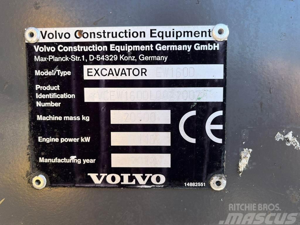Volvo EW 160 D AC / CENTRAL LUBRICATION Kolová rýpadla