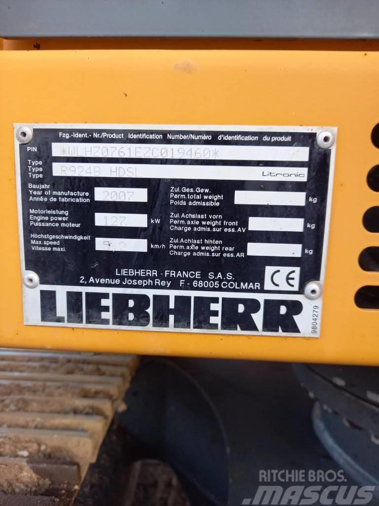 Liebherr R 924 B HD S L LITROIC Pásová rýpadla