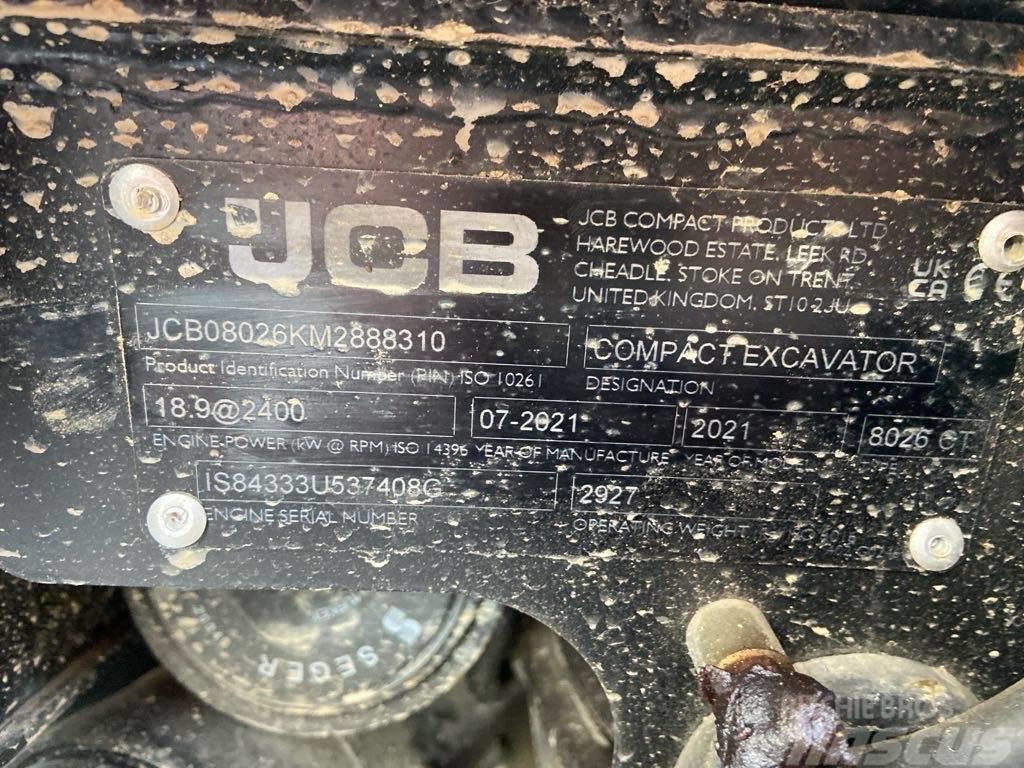 JCB 8026CTS Pásová rýpadla