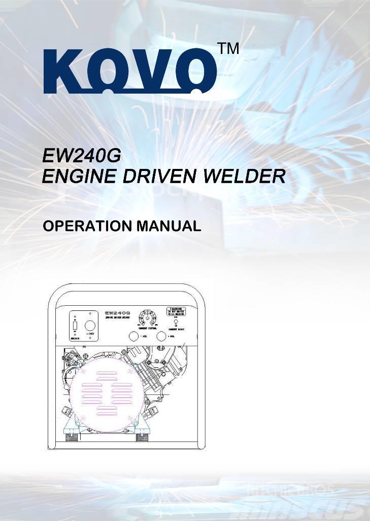  New Kohler powered welder generator EW240G Svářecí stroje