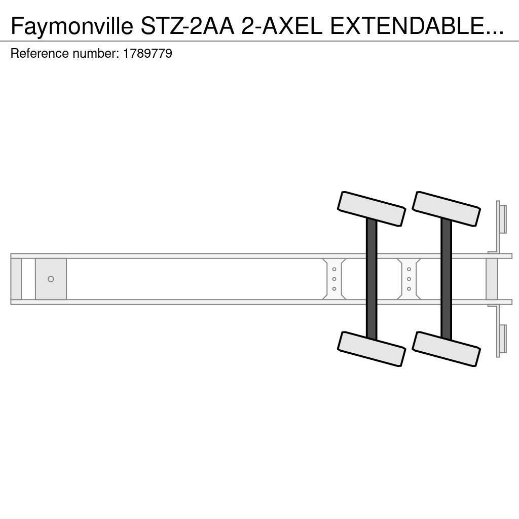 Faymonville STZ-2AA 2-AXEL EXTENDABLE SEMI DIEPLADER/TIEFLADER Podvalníkové návěsy