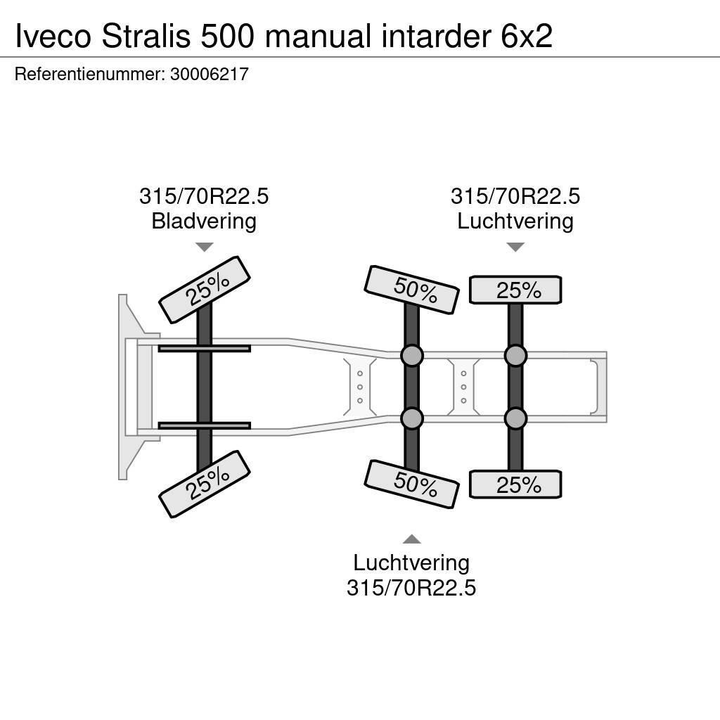 Iveco Stralis 500 manual intarder 6x2 Tahače