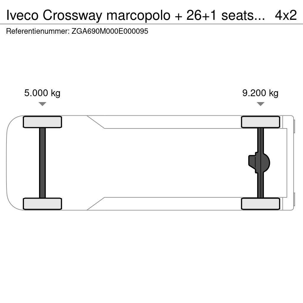Iveco Crossway marcopolo + 26+1 seats TUV 10-24! FULL OP Zájezdové autobusy