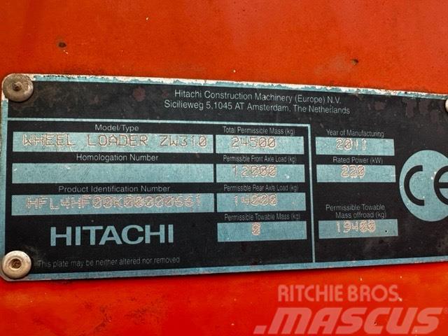 Hitachi ZW 310 PARTS ONLY Kolové nakladače
