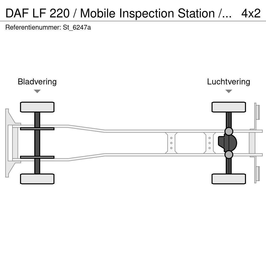 DAF LF 220 / Mobile Inspection Station / APK / TUV / M Valníky/Sklápěcí bočnice