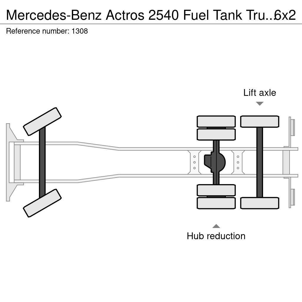 Mercedes-Benz Actros 2540 Fuel Tank Truck 20.700 Liters 6x2 V6 E Cisternové vozy