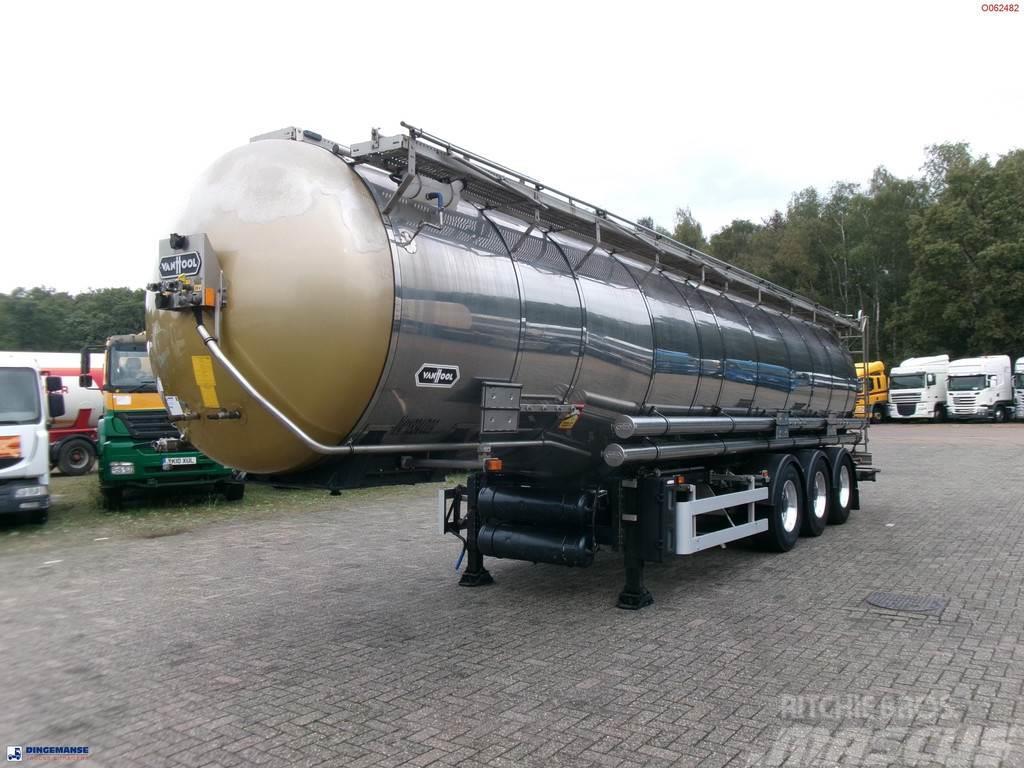Van Hool Chemical tank inox 33 m3 / 3 comp / ADR 30-03-2024 Cisternové návěsy