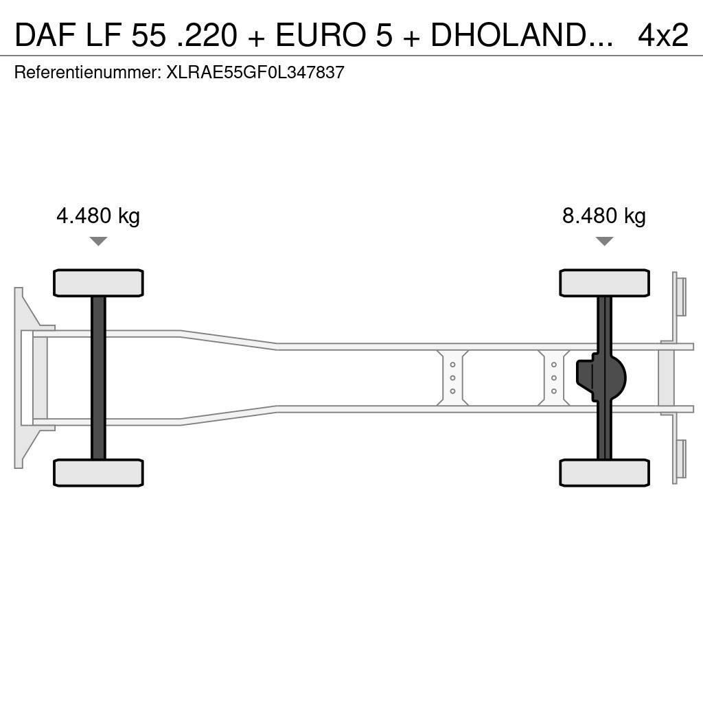 DAF LF 55 .220 + EURO 5 + DHOLANDIA LIFT 12T Nákladní vozidlo bez nástavby