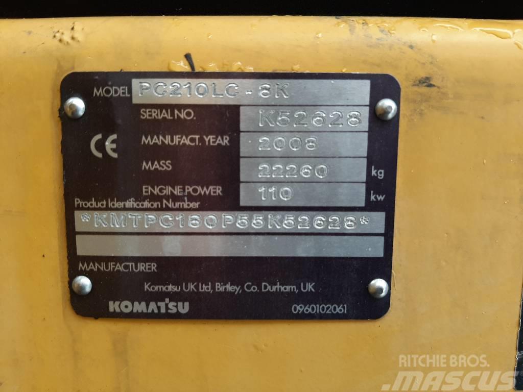 Komatsu PC 210 LC-8 Pásová rýpadla