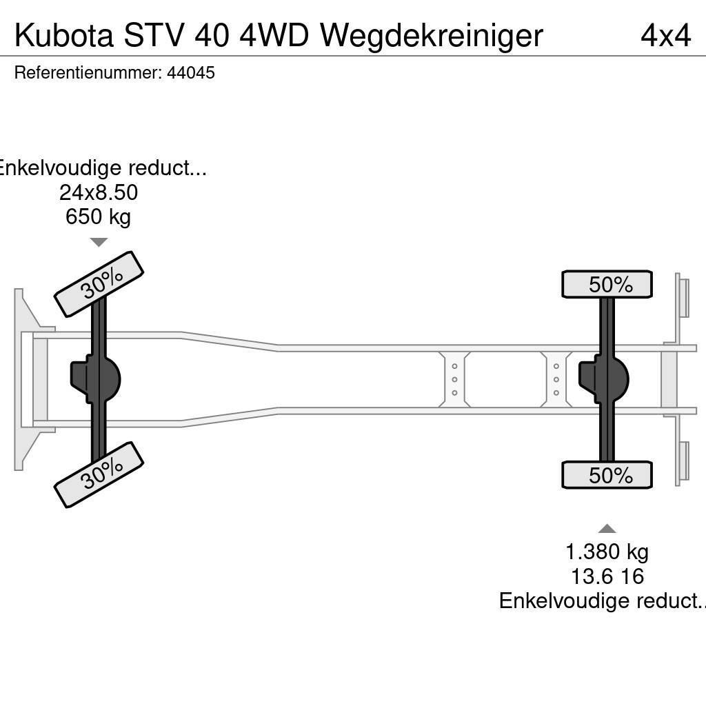 Kubota STV 40 4WD Wegdekreiniger Zametací vozy