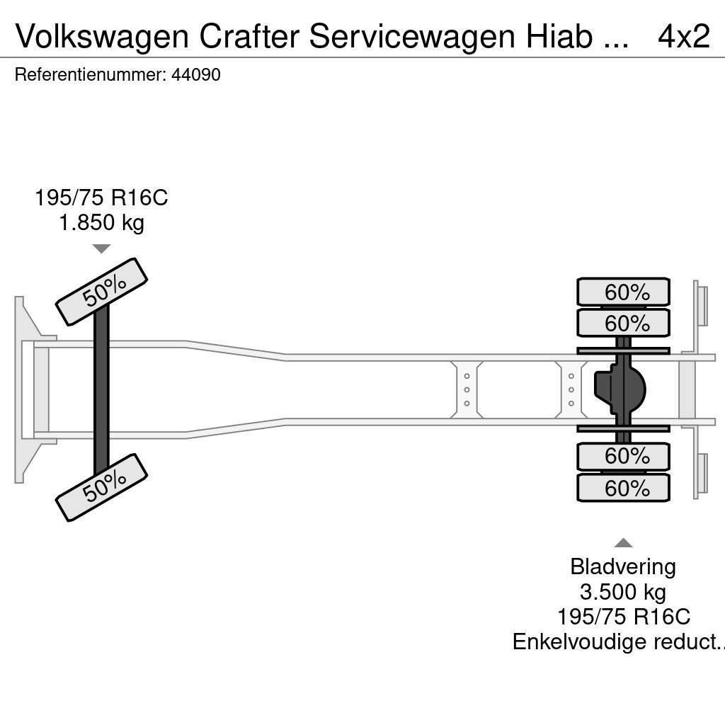 Volkswagen Crafter Servicewagen Hiab 1,3 Tonmeter laadkraan J Univerzální terénní jeřáby