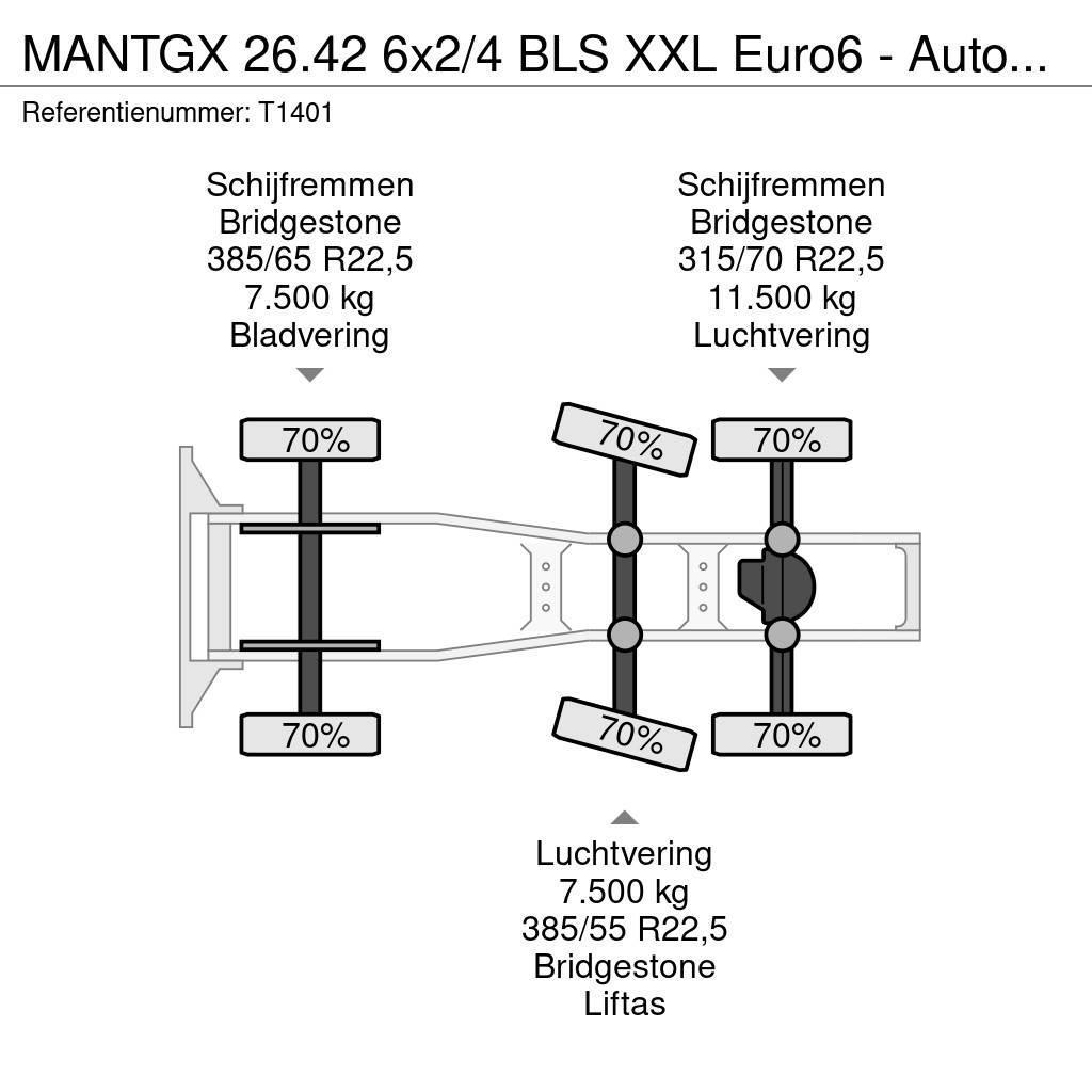 MAN TGX 26.42 6x2/4 BLS XXL Euro6 - Automaat - Standka Tahače