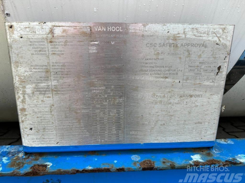 Van Hool 20FT SWAPBODY 30.800L, UN PORTABLE, T7, 5Y ADR- + Kontejnerové nádrže