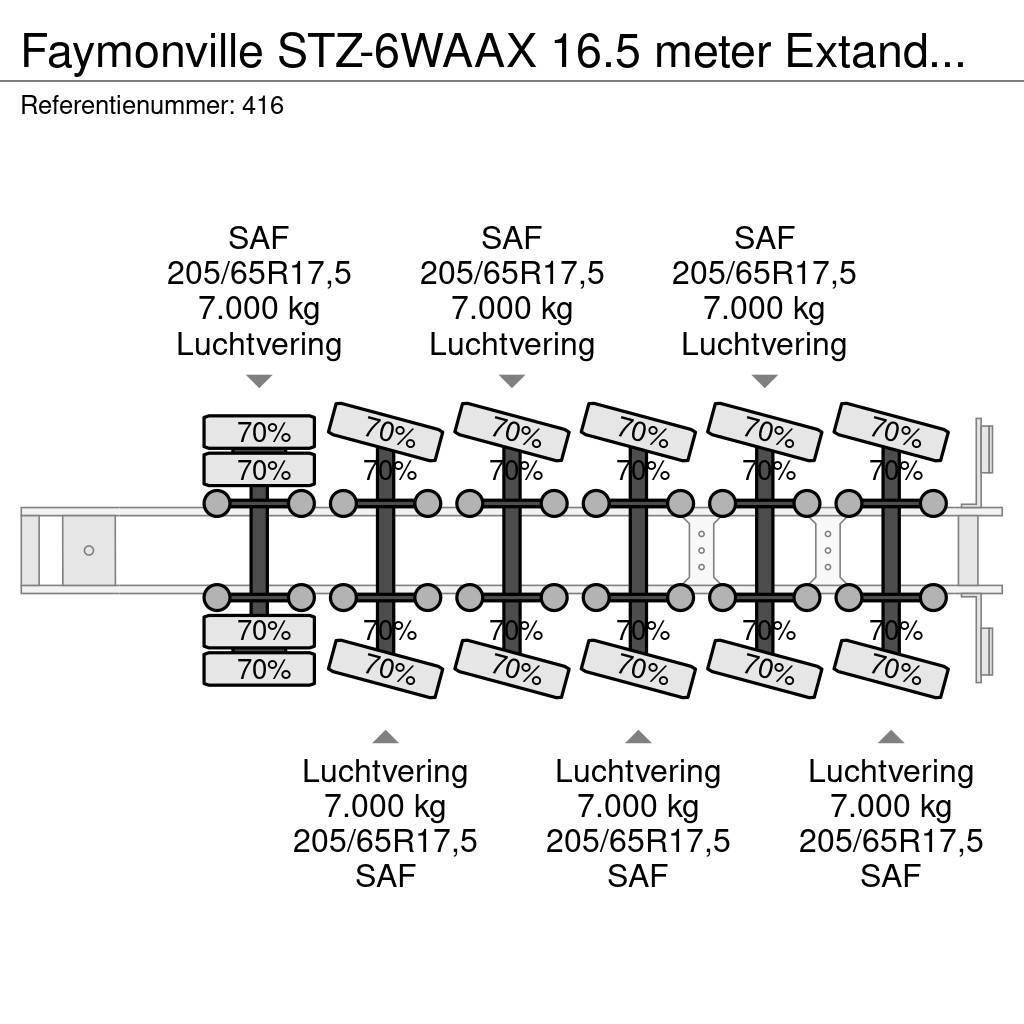 Faymonville STZ-6WAAX 16.5 meter Extandable Powersteering Germ Podvalníkové návěsy