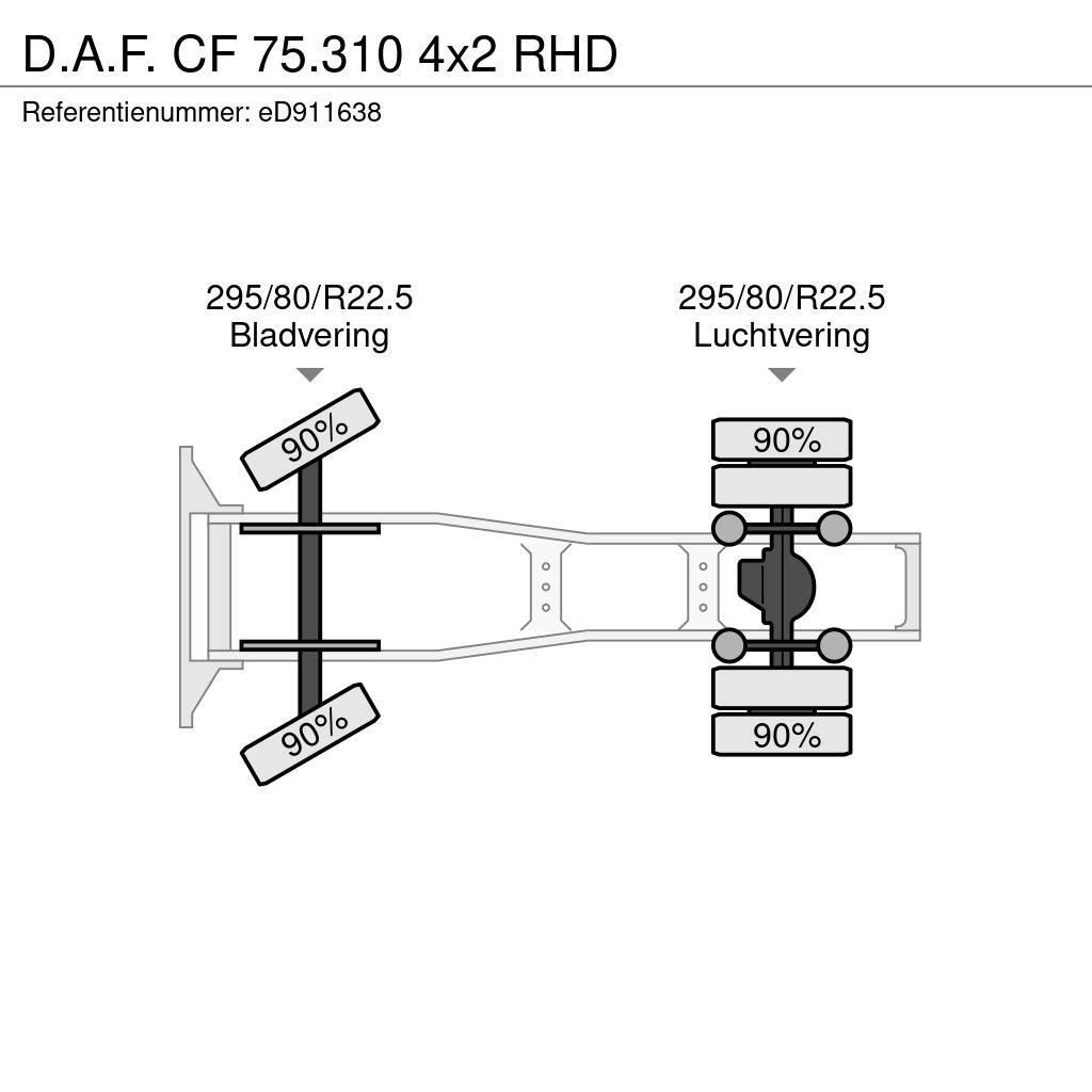 DAF CF 75.310 4x2 RHD Tahače