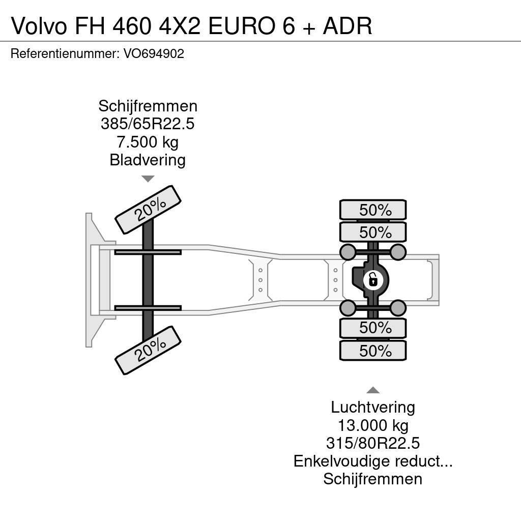 Volvo FH 460 4X2 EURO 6 + ADR Tahače