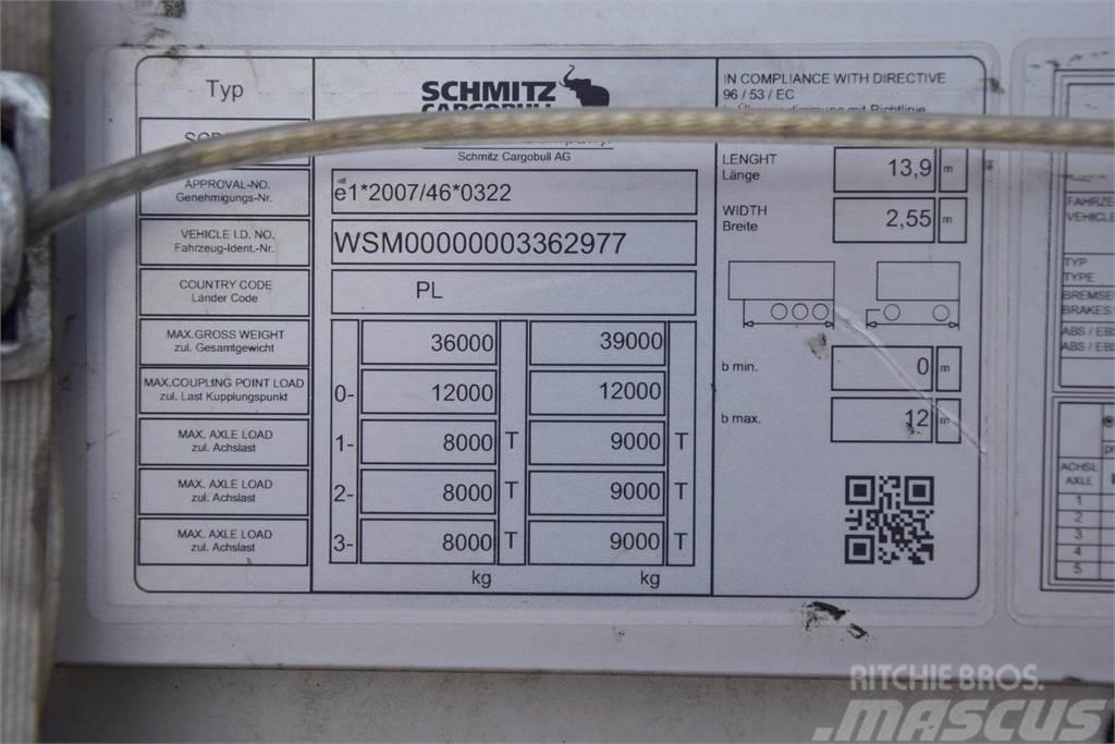 Schmitz Cargobull SCS24 Standart Curtainsider Varios, ARM, ALU, LR Plachtové přívěsy