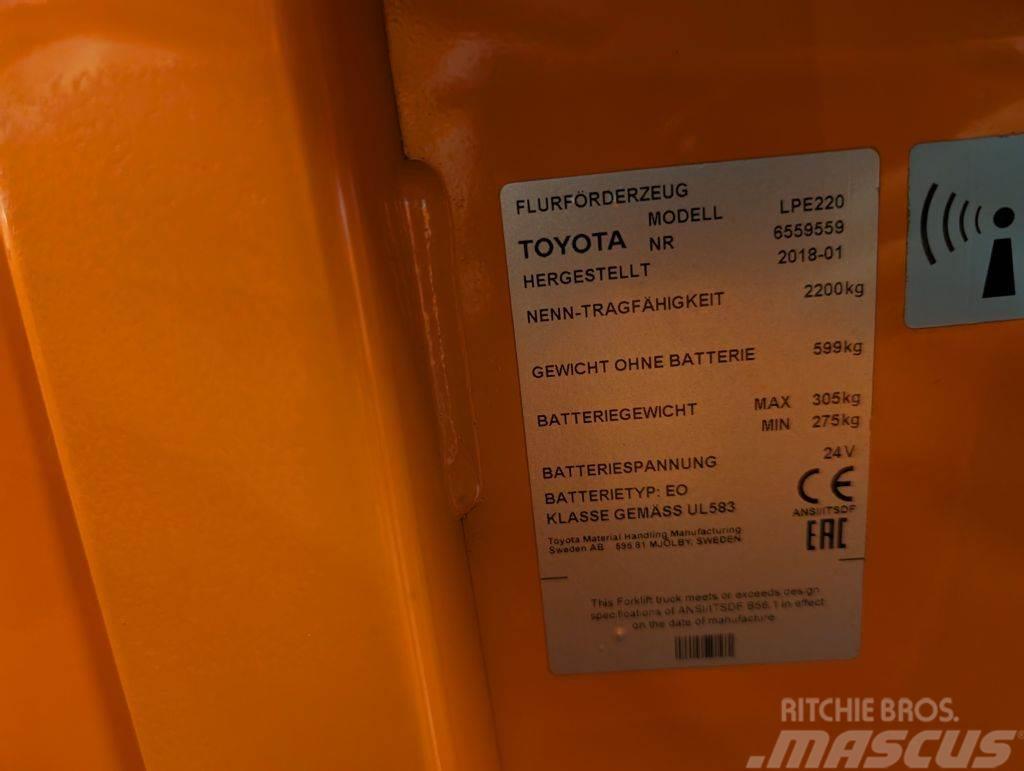 Toyota LPE 220 // Batterie 2020 // 3810 Std. // Initialhu Nízkozdvižné vozíky