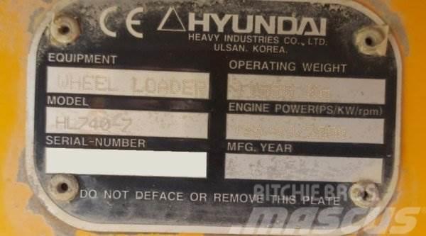 Hyundai HL 740-7 Kolové nakladače
