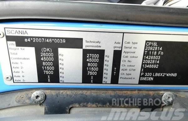 Scania P320 + Effer Autojeřáby, hydraulické ruky
