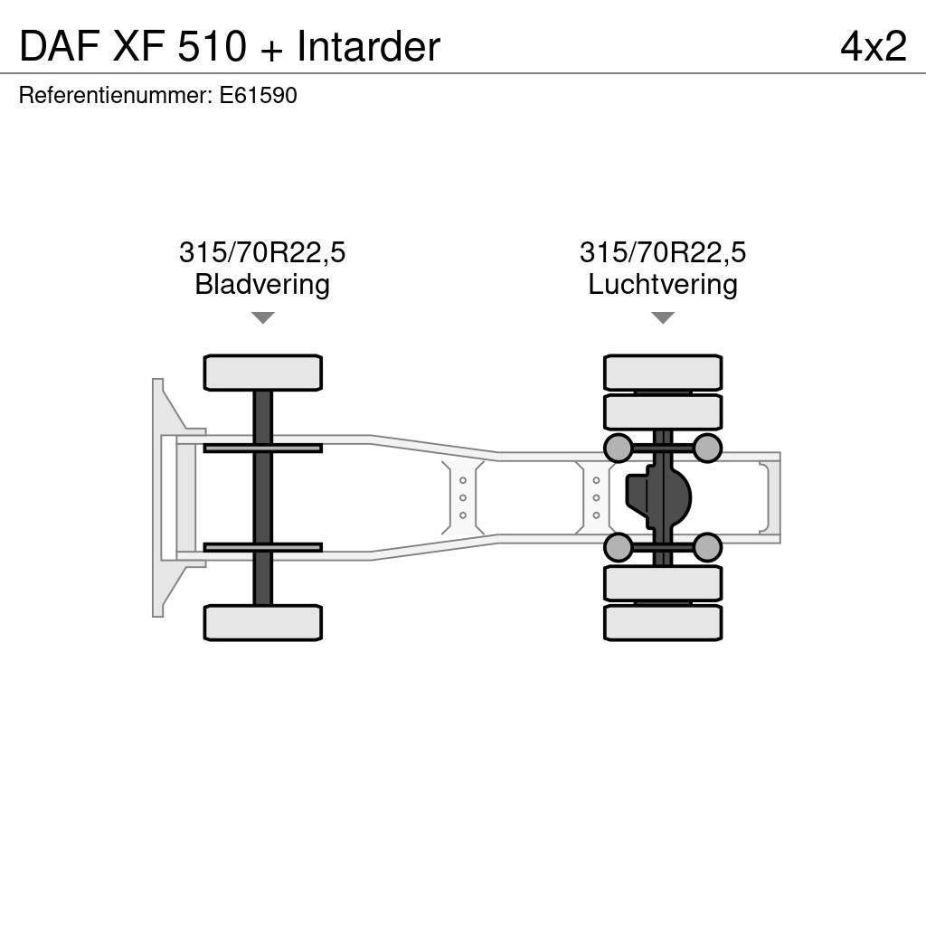 DAF XF 510 + Intarder Tahače